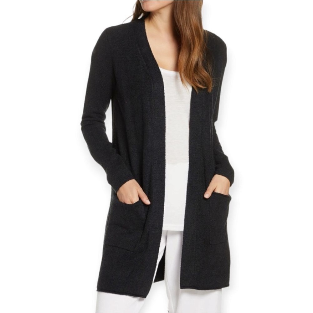 Barefoot Dreams Black Cardigan Sweater